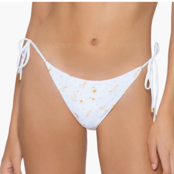 PQ Swim Other - NWOT PQ Swim Celestial Embroidered Tie Bottoms Full Cut